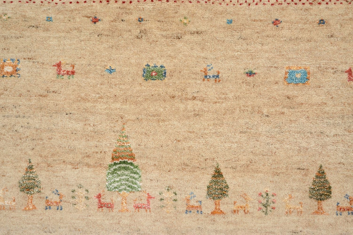 Tapis Gabbeh - Loribaft Indus - 300 x 206 cm - multicolore