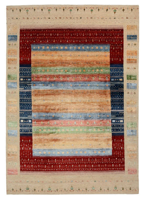 Tapis Gabbeh - Loribaft Indus - 343 x 241 cm - multicolore