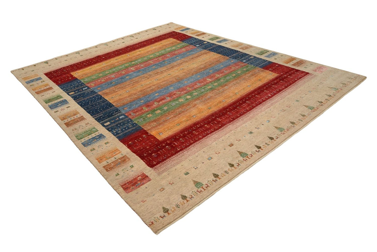 Tapis Gabbeh - Loribaft Indus - 343 x 241 cm - multicolore