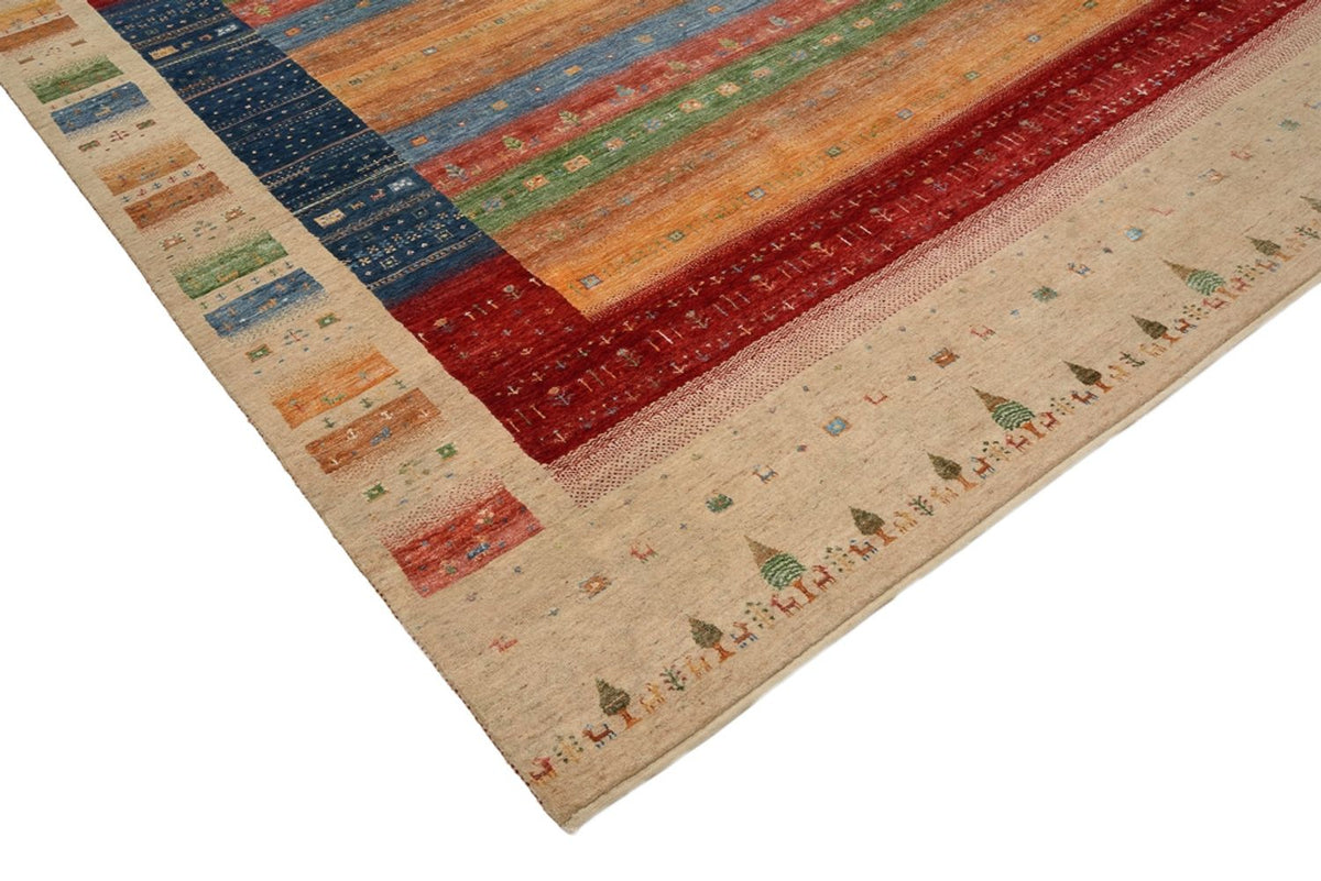 Tapis Gabbeh - Loribaft Indus - 343 x 241 cm - multicolore