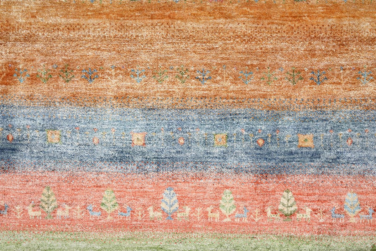 Tapis Gabbeh - Loribaft Indus - 343 x 241 cm - multicolore