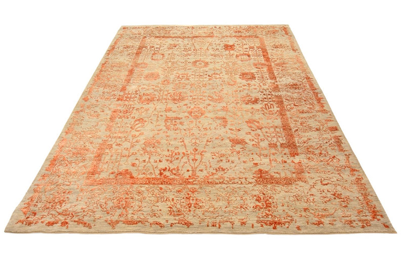 Tapis design - 285 x 197 cm - rouille