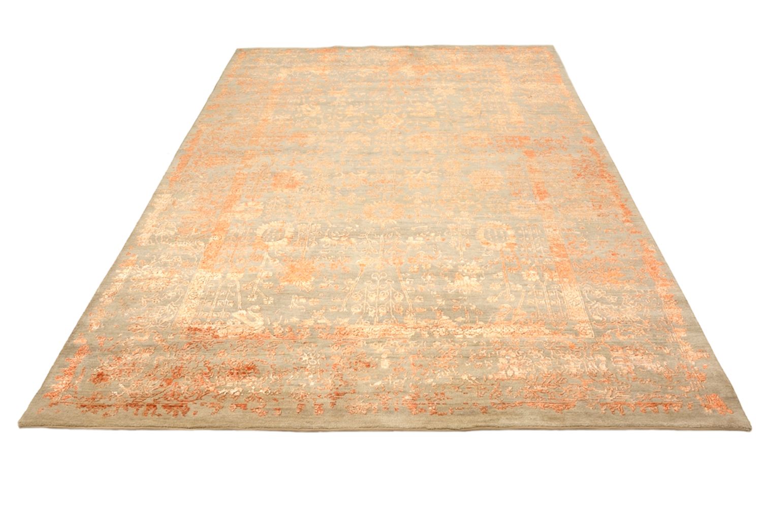 Tapis design - 285 x 197 cm - rouille