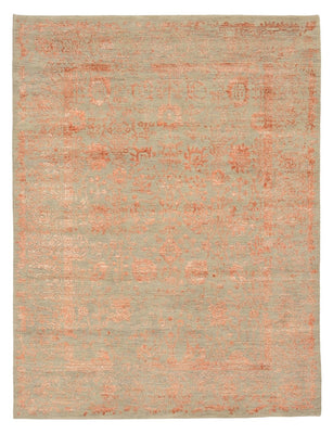 Tapis design - 196 x 150 cm - rouille