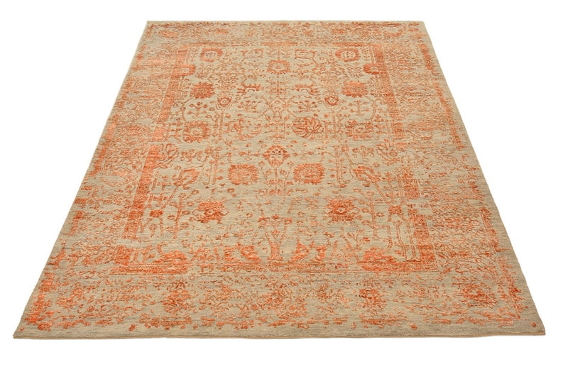 Tapis design - 196 x 150 cm - rouille