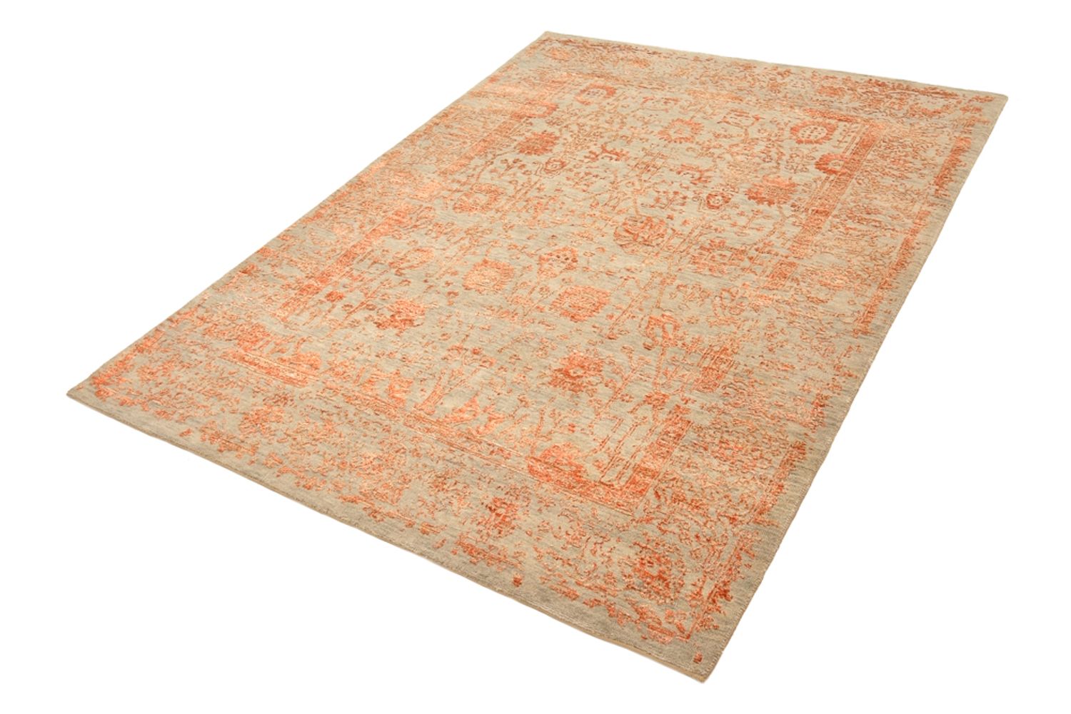 Tapis design - 196 x 150 cm - rouille