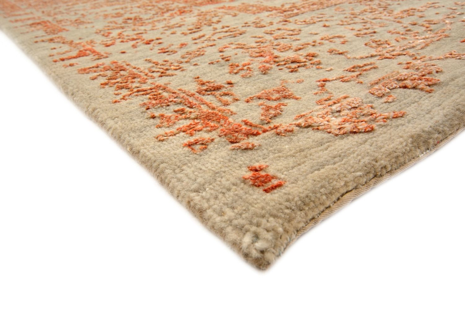 Tapis design - 196 x 150 cm - rouille