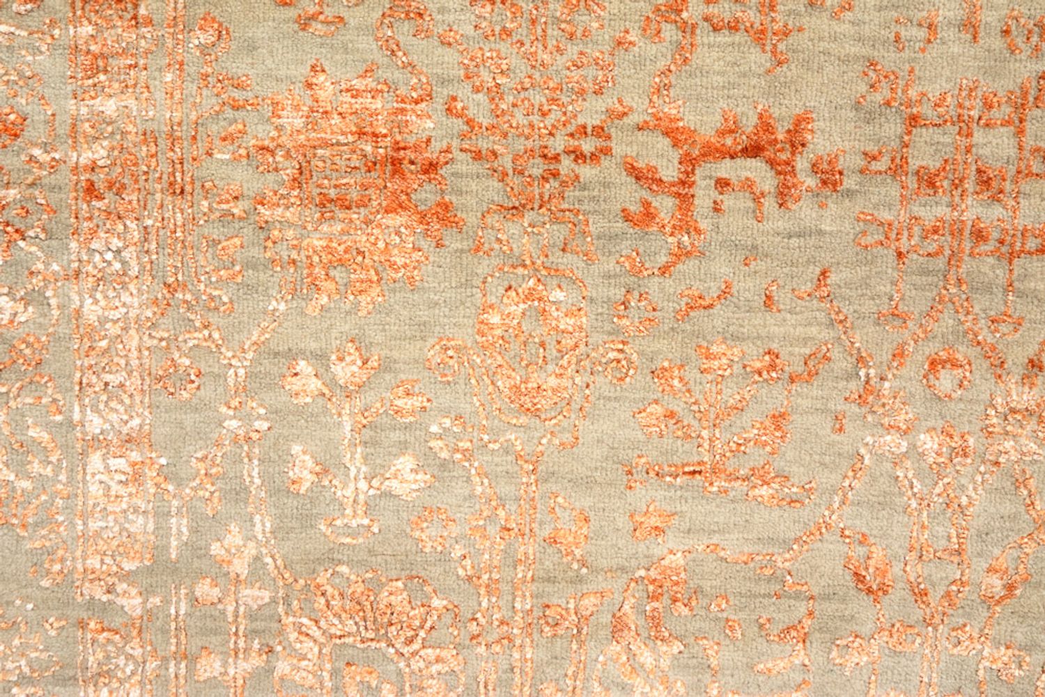Tapis design - 196 x 150 cm - rouille