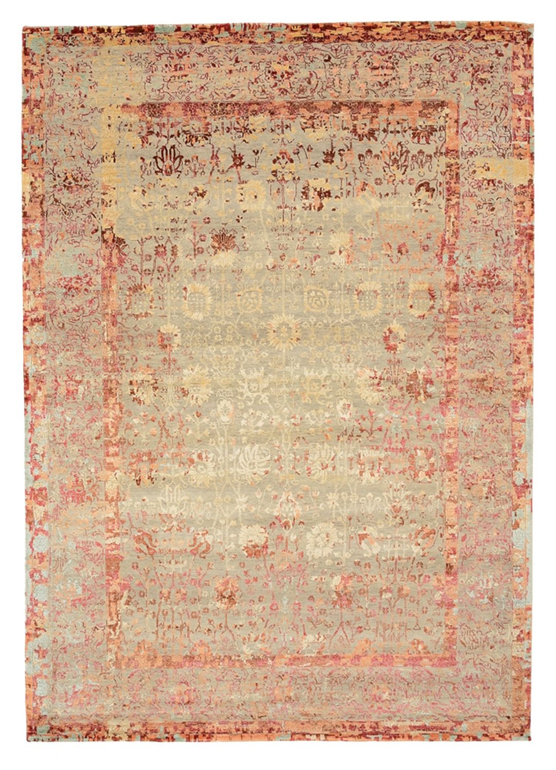 Tapis design - 344 x 243 cm - terracotta