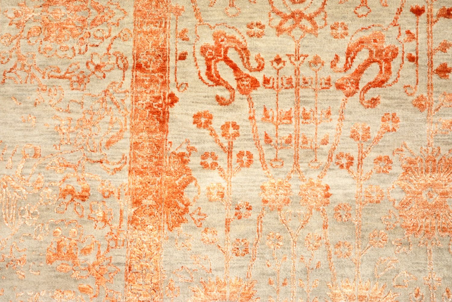 Tapis design - 342 x 248 cm - rouille