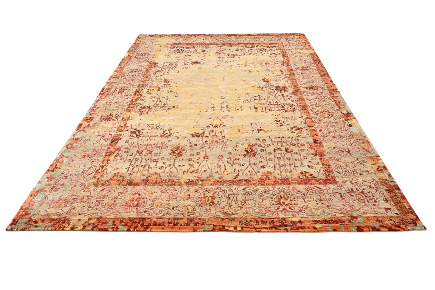 Tapis design - 340 x 248 cm - terracotta