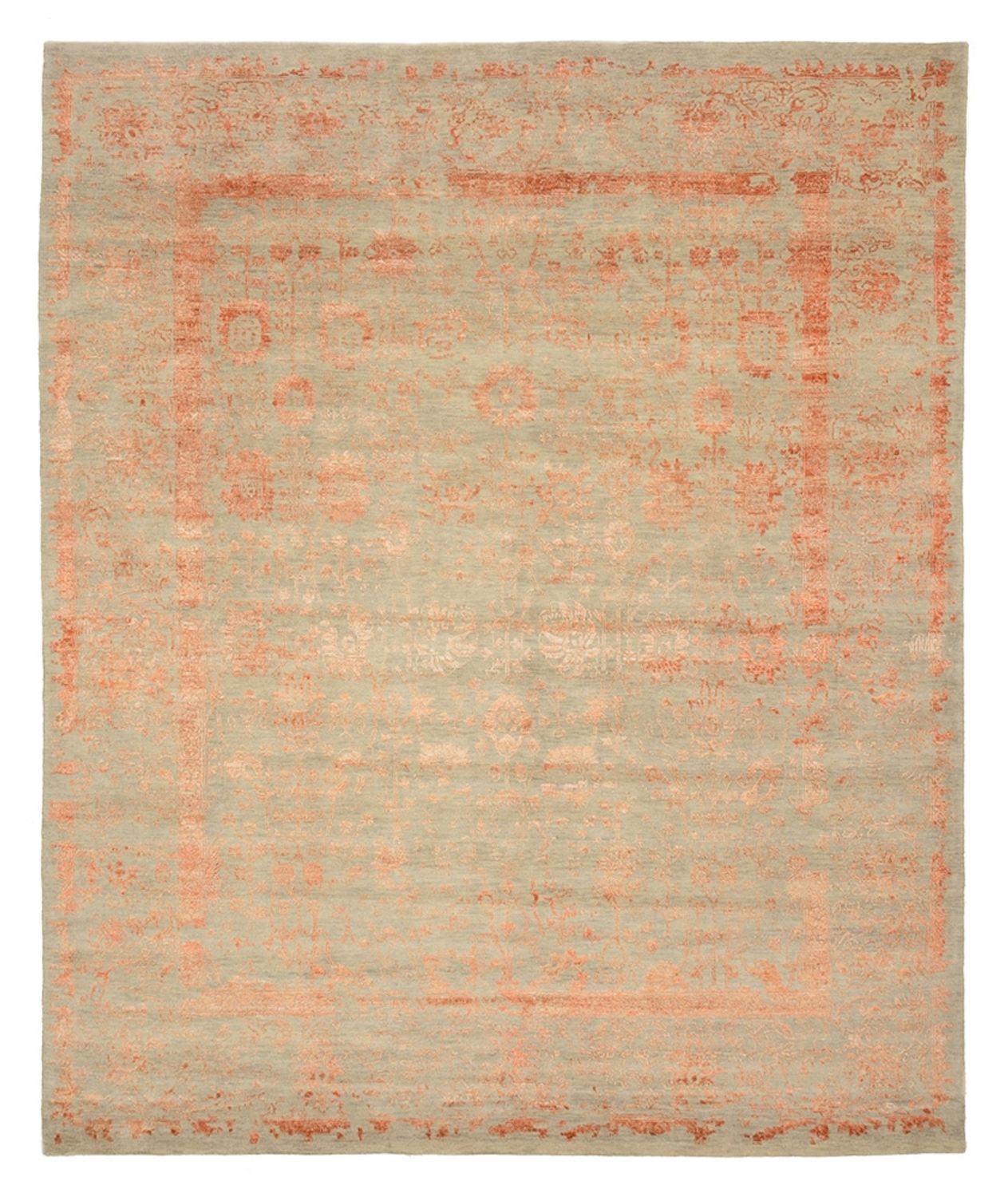 Tapis design - 299 x 249 cm - rouille