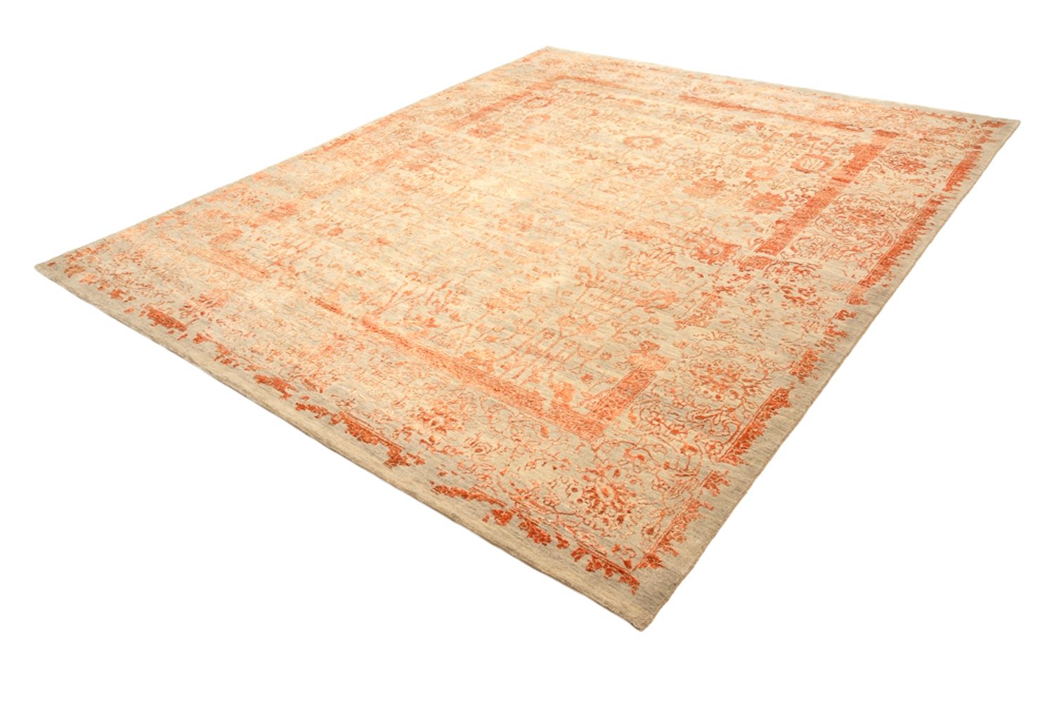 Tapis design - 299 x 249 cm - rouille