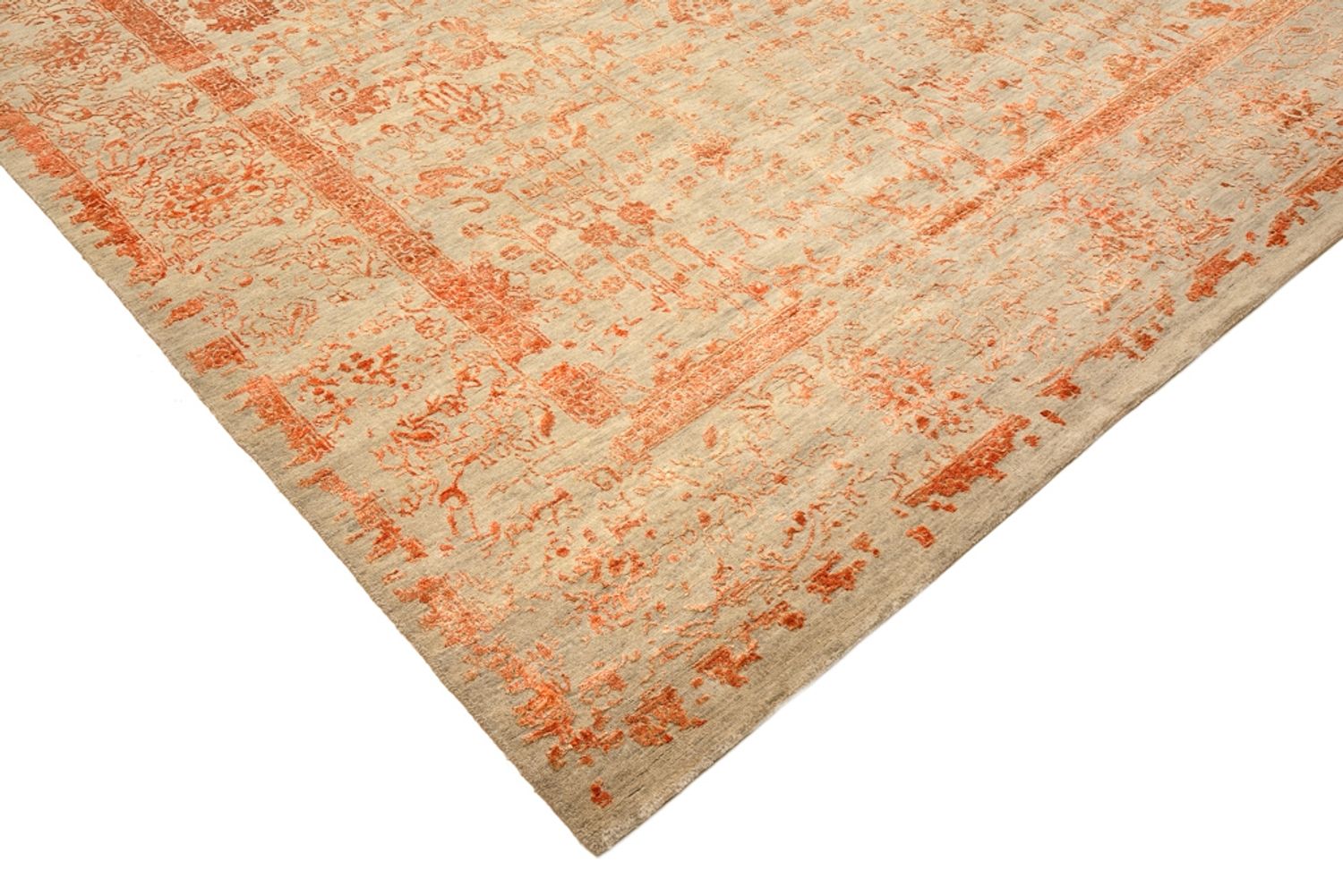Tapis design - 299 x 249 cm - rouille