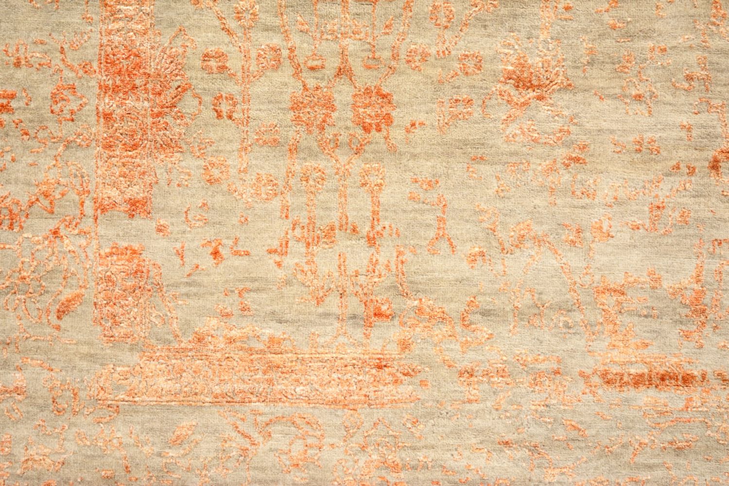 Tapis design - 299 x 249 cm - rouille