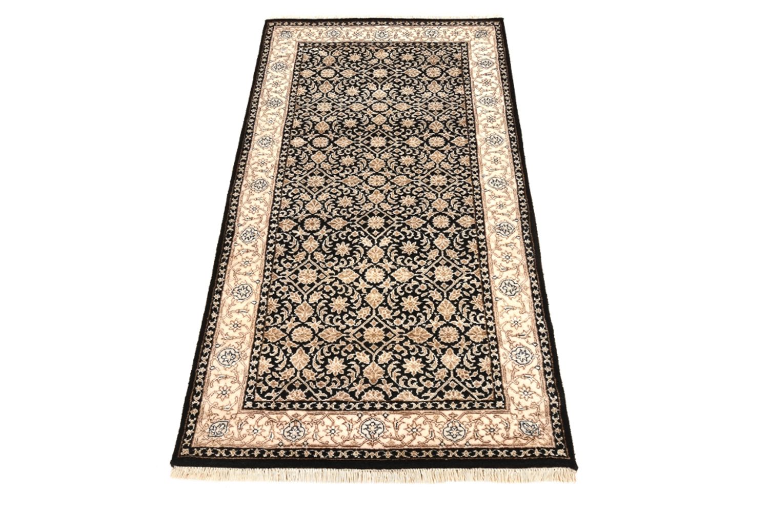 Tapis oriental - Bidjar - Indus - 143 x 73 cm - bleu foncé