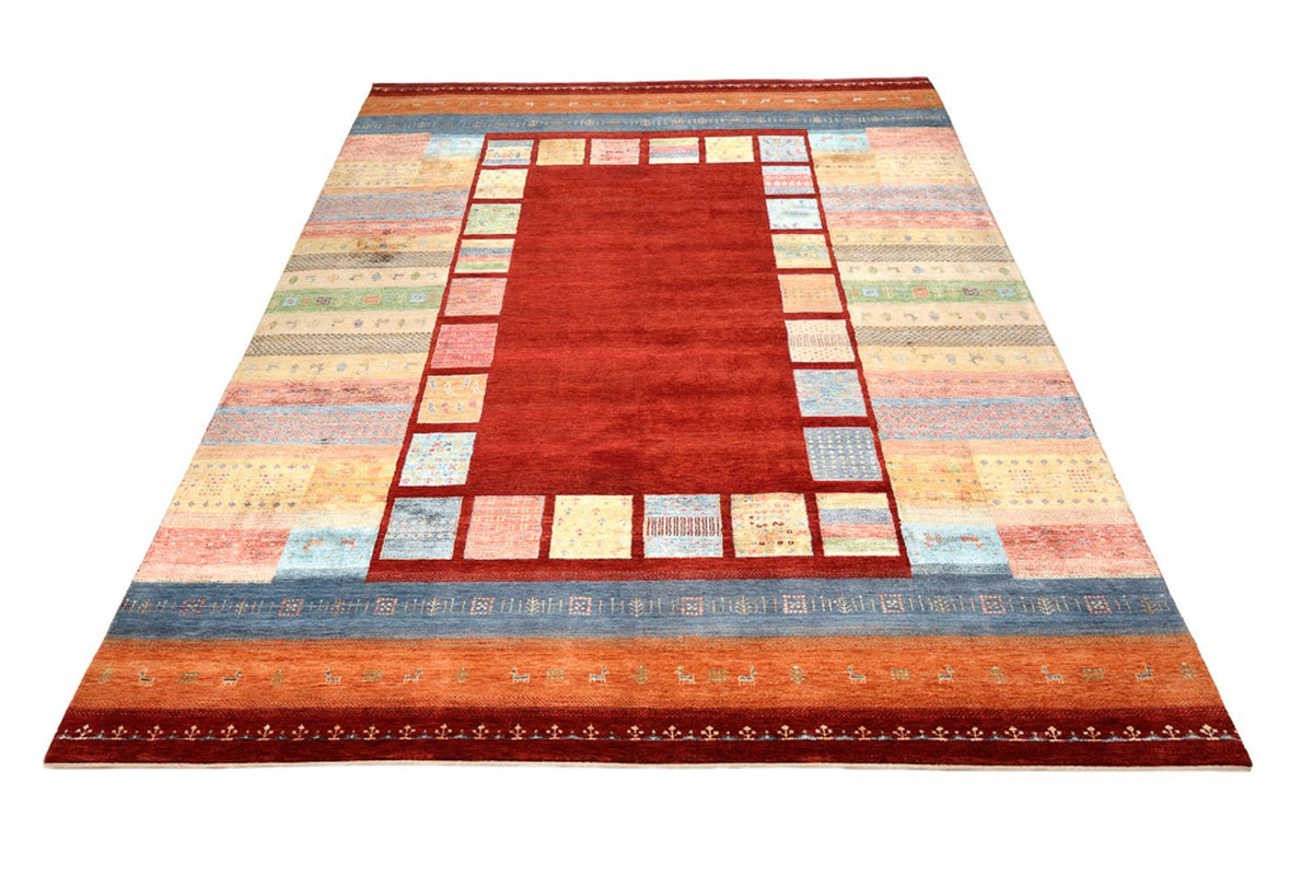 Tapis Gabbeh - Loribaft Indus - 342 x 253 cm - rouge