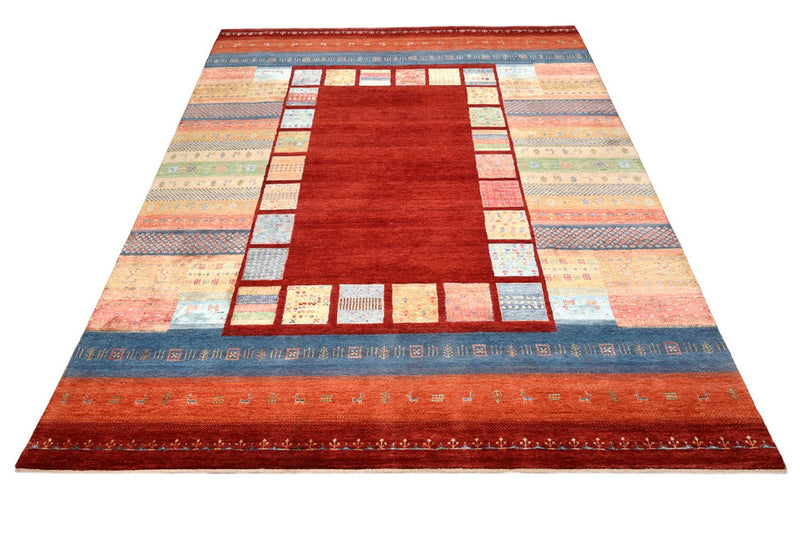 Tapis Gabbeh - Loribaft Indus - 299 x 207 cm - rouge