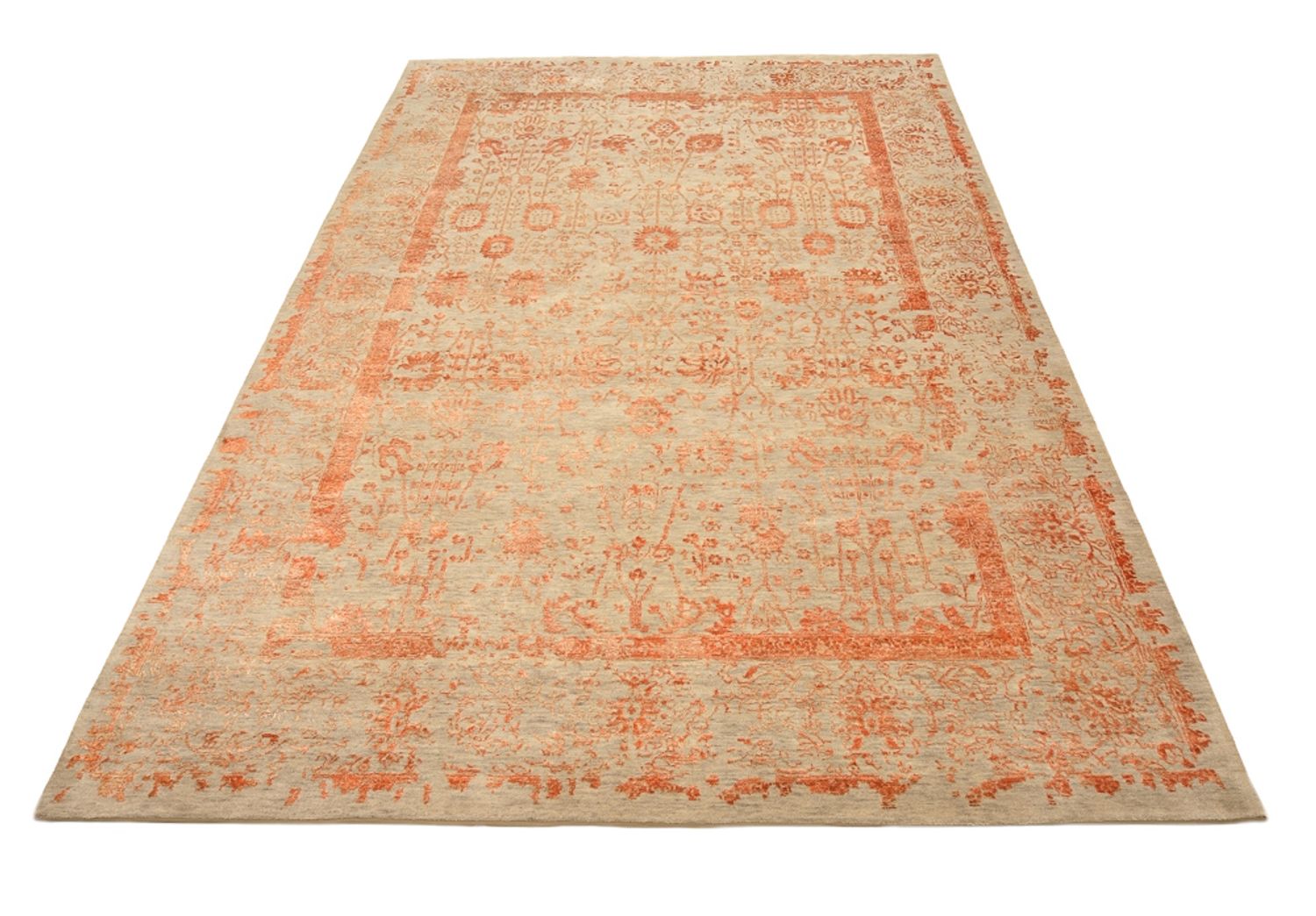 Tapis design - 340 x 243 cm - rouille