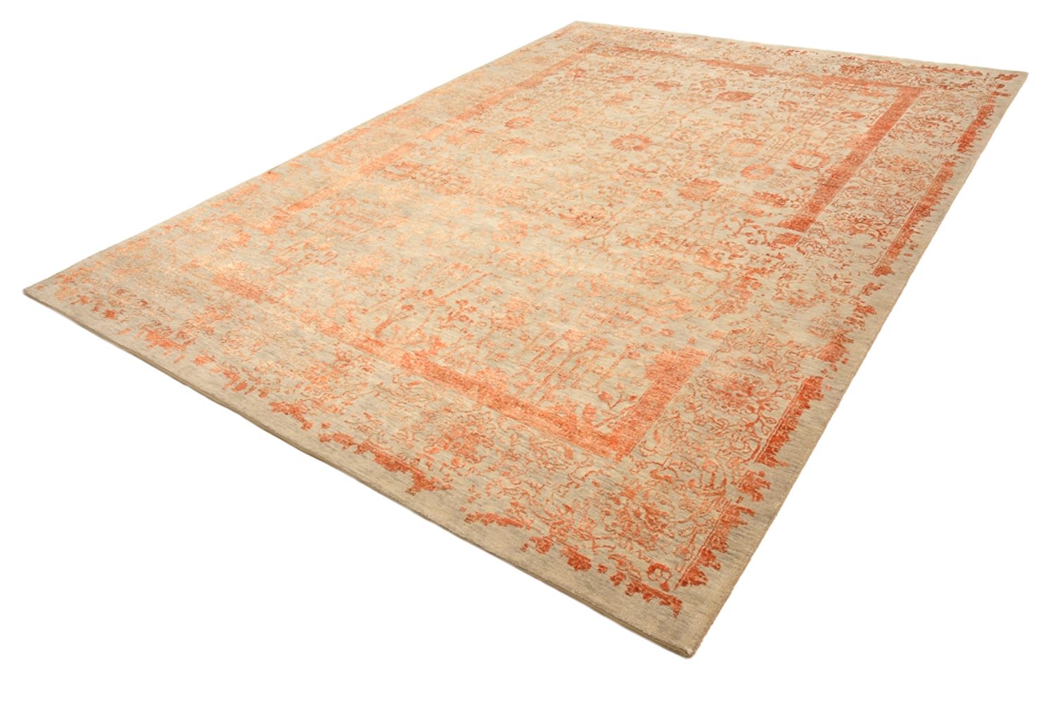Tapis design - 340 x 243 cm - rouille