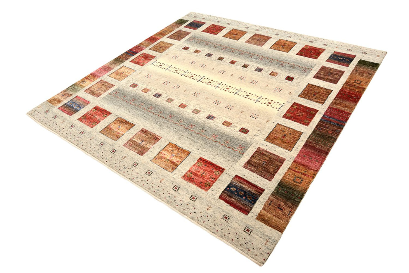 Tapis Loribaft indien Tapis 205x204cm - Tapis en laine
