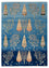 Tapis Gabbeh - Loribaft Indus - 206 x 150 cm - bleu