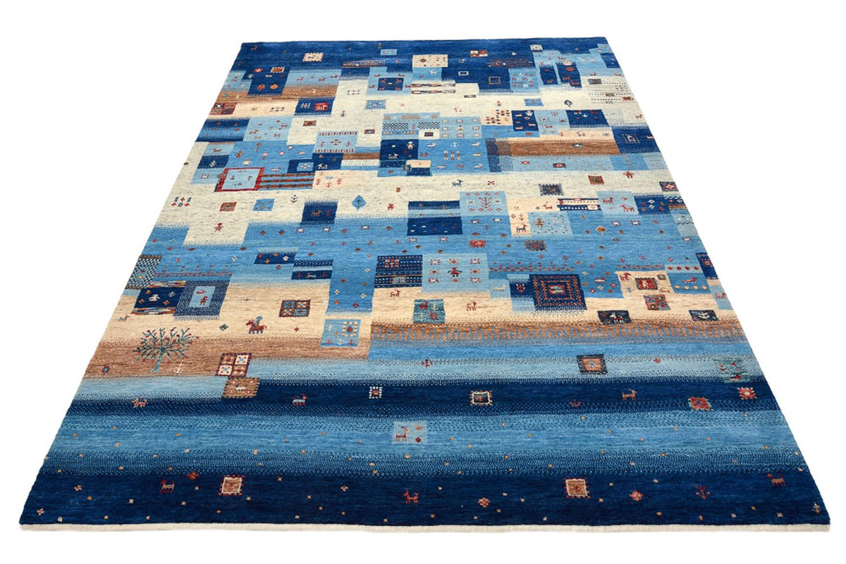 Tapis Gabbeh - Loribaft Indus - 239 x 177 cm - multicolore