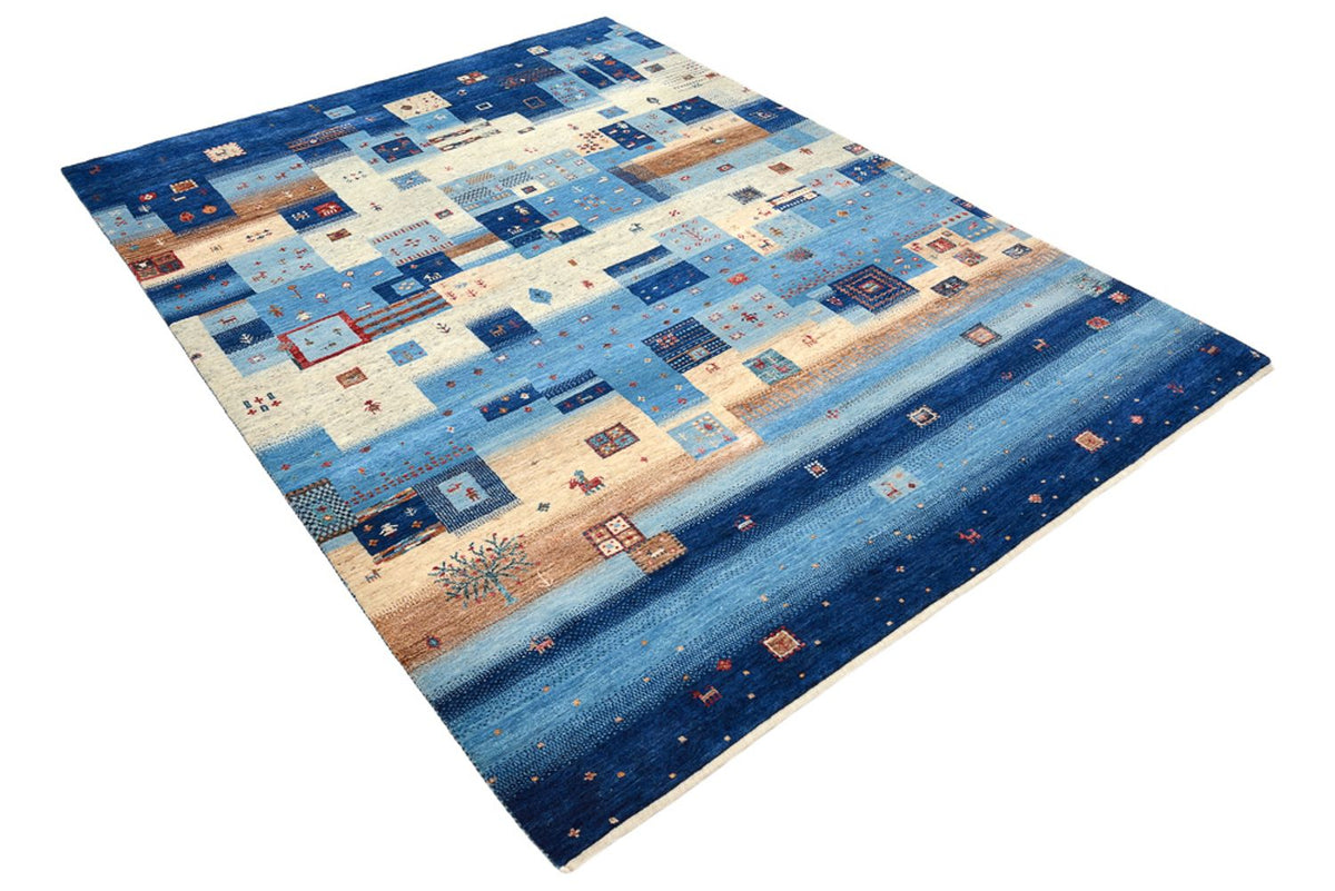 Tapis Gabbeh - Loribaft Indus - 239 x 177 cm - multicolore