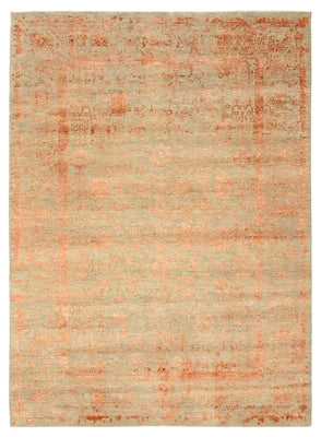 Tapis design - 236 x 173 cm - rouille