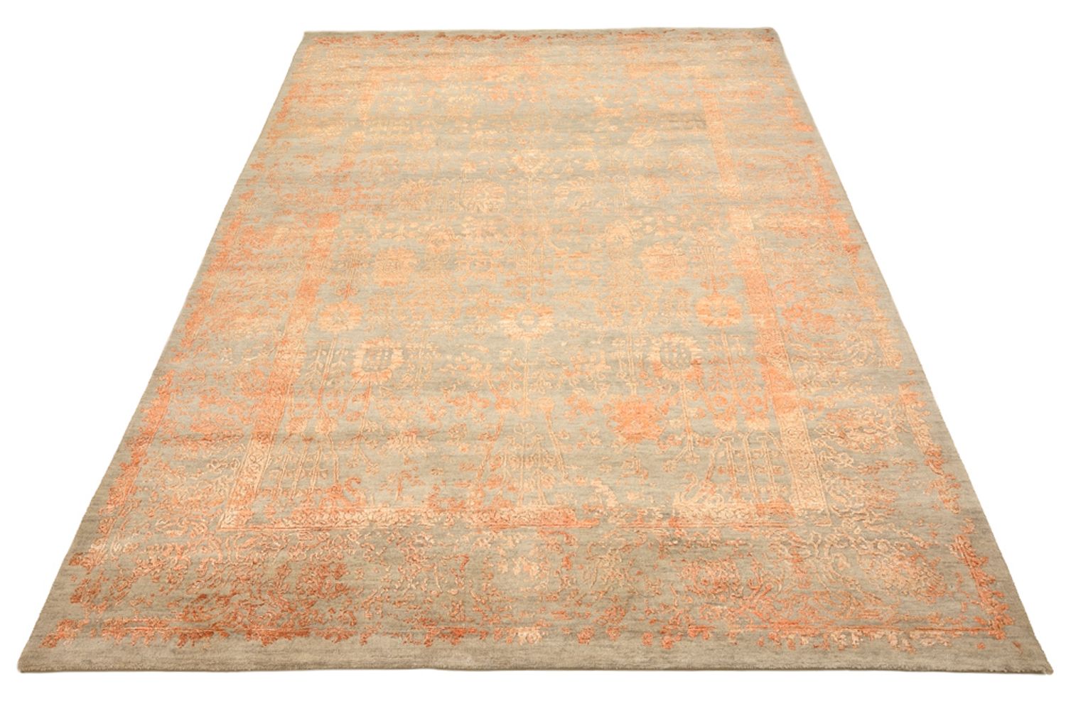 Tapis design - 236 x 173 cm - rouille