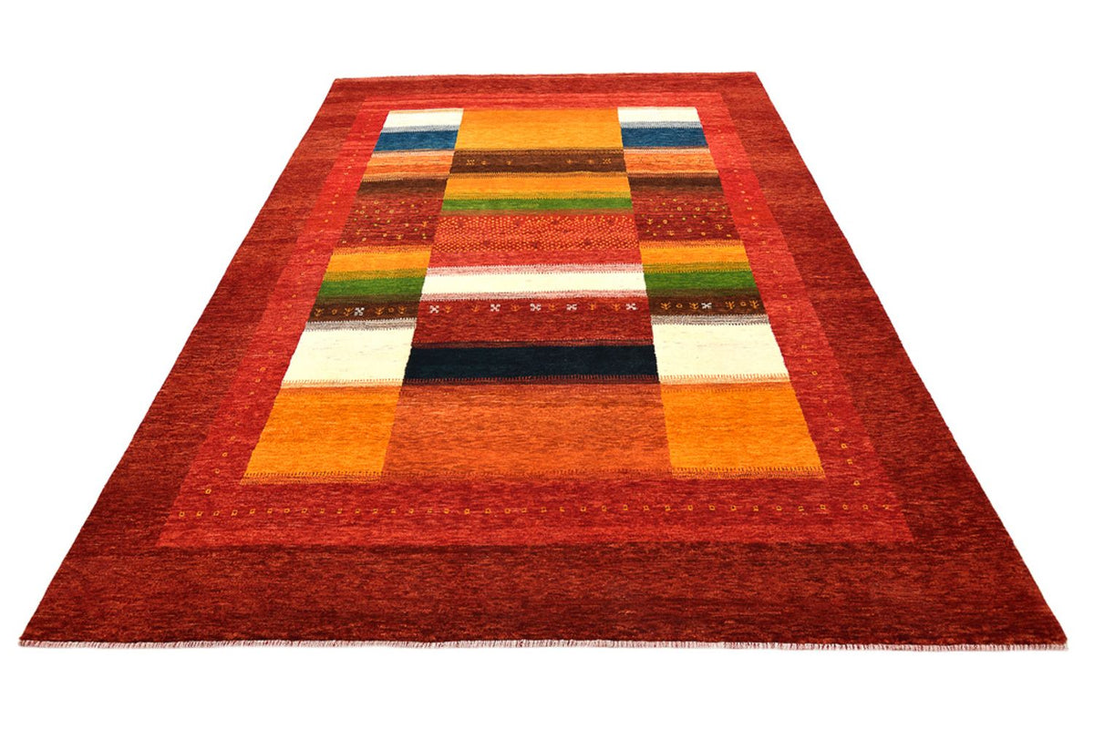 Tapis Gabbeh - Loribaft Indus - 259 x 203 cm - rouge