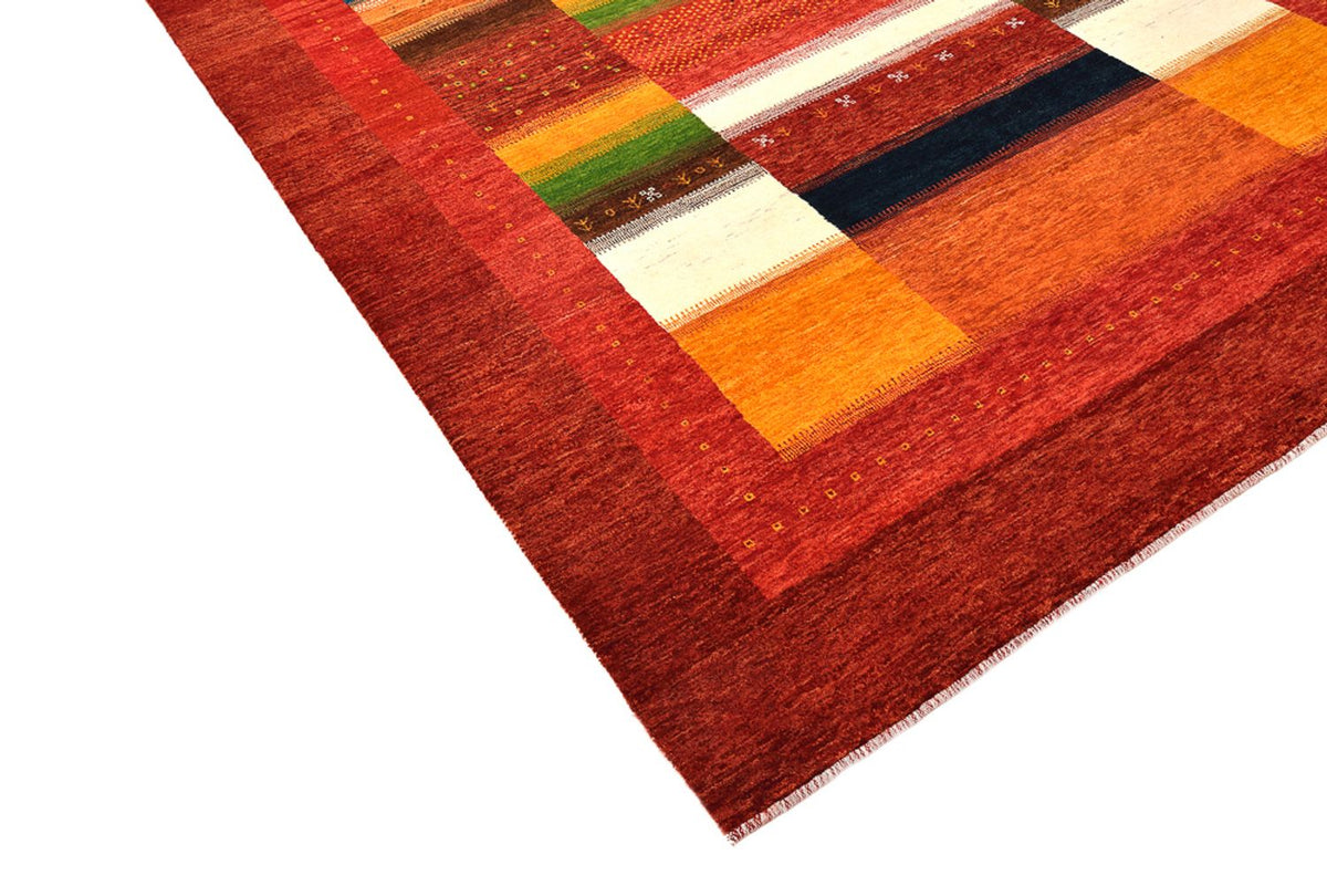 Tapis Gabbeh - Loribaft Indus - 259 x 203 cm - rouge