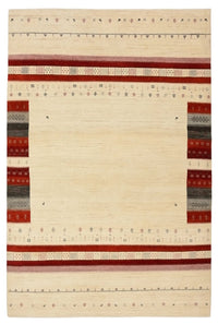 Tapis Gabbeh - Loribaft Indus - 297 x 198 cm - beige clair