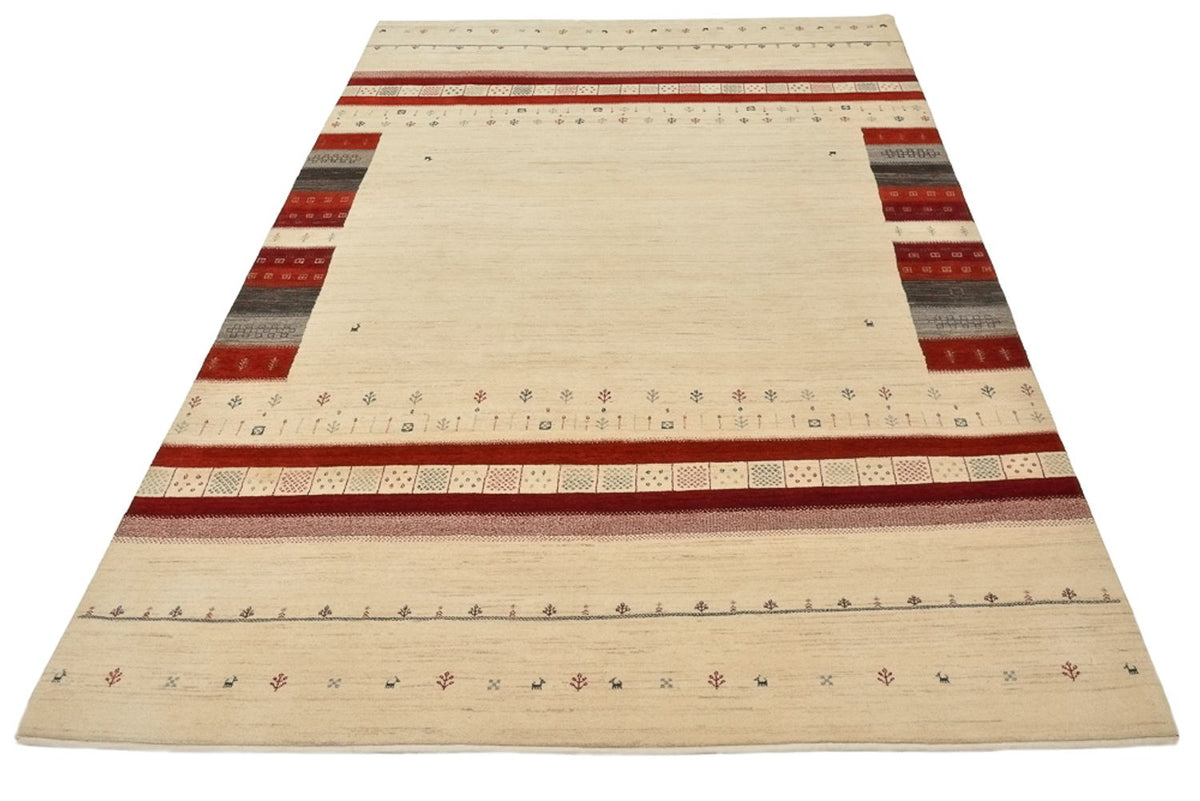 Tapis Gabbeh - Loribaft Indus - 297 x 198 cm - beige clair