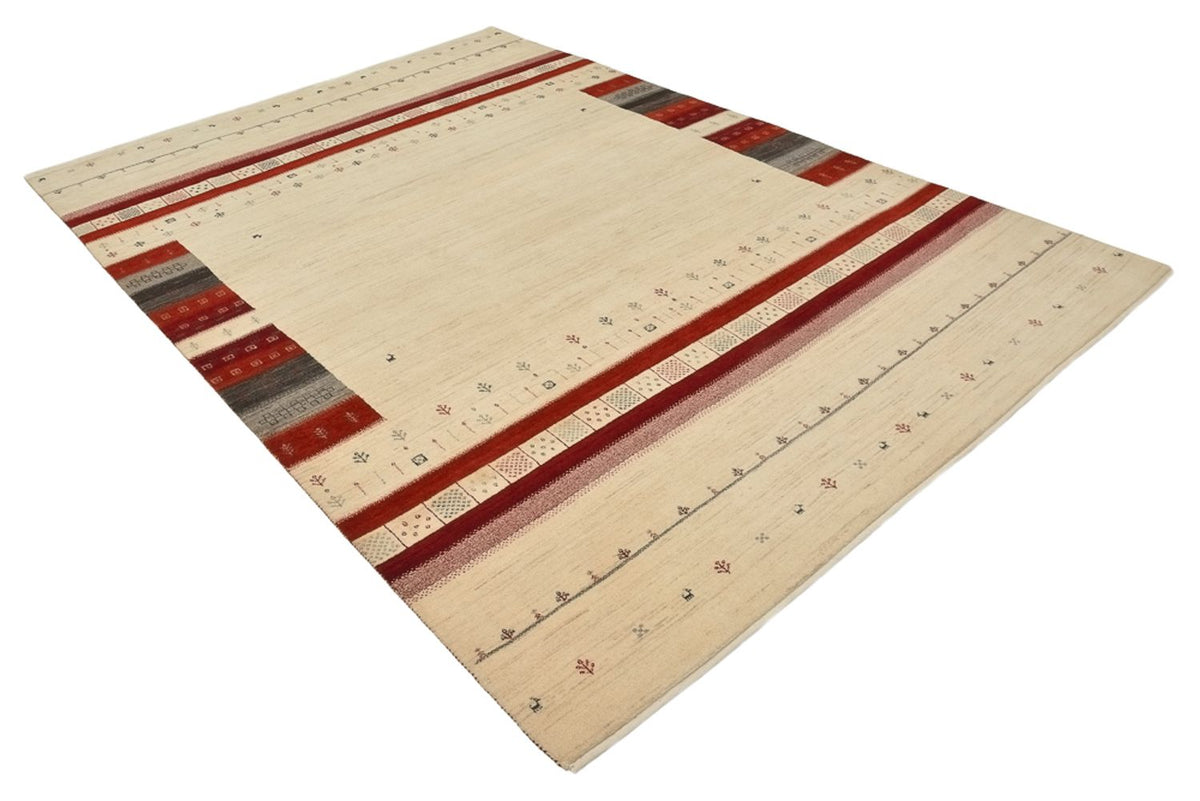 Tapis Gabbeh - Loribaft Indus - 297 x 198 cm - beige clair