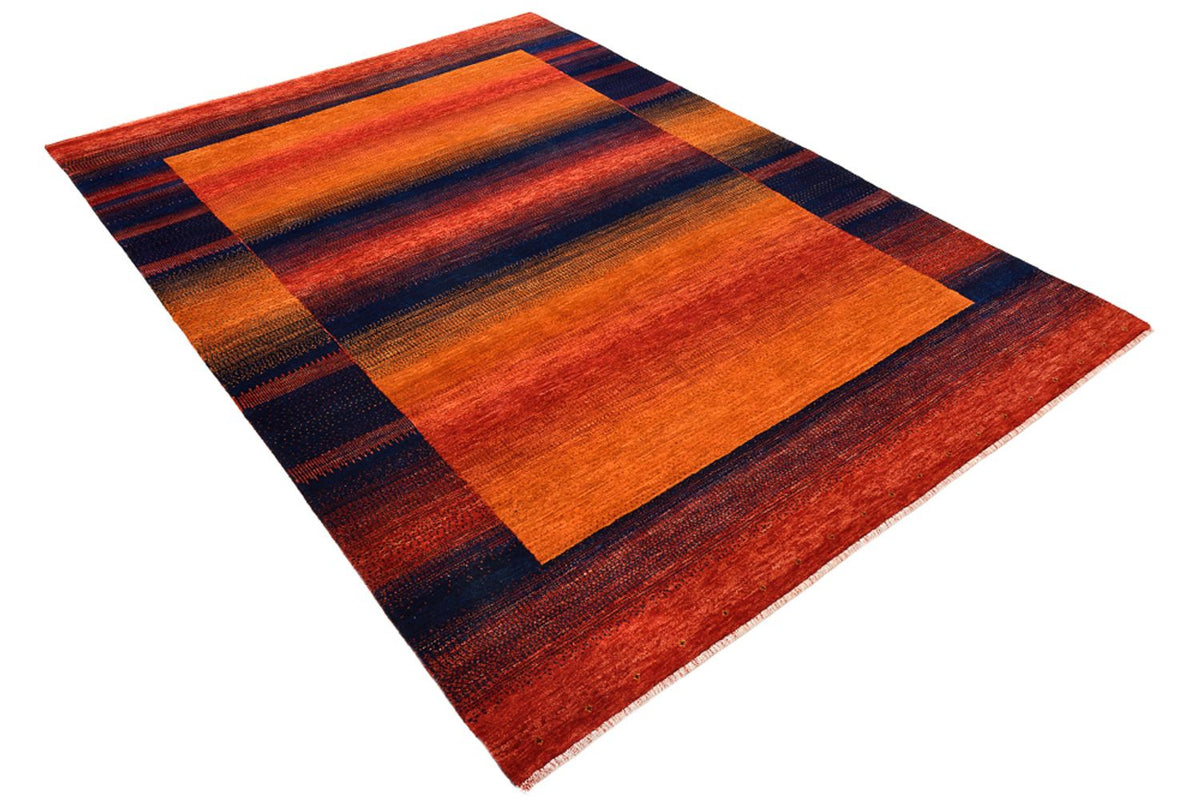 Tapis Gabbeh - Loribaft Indus - 200 x 144 cm - rouille