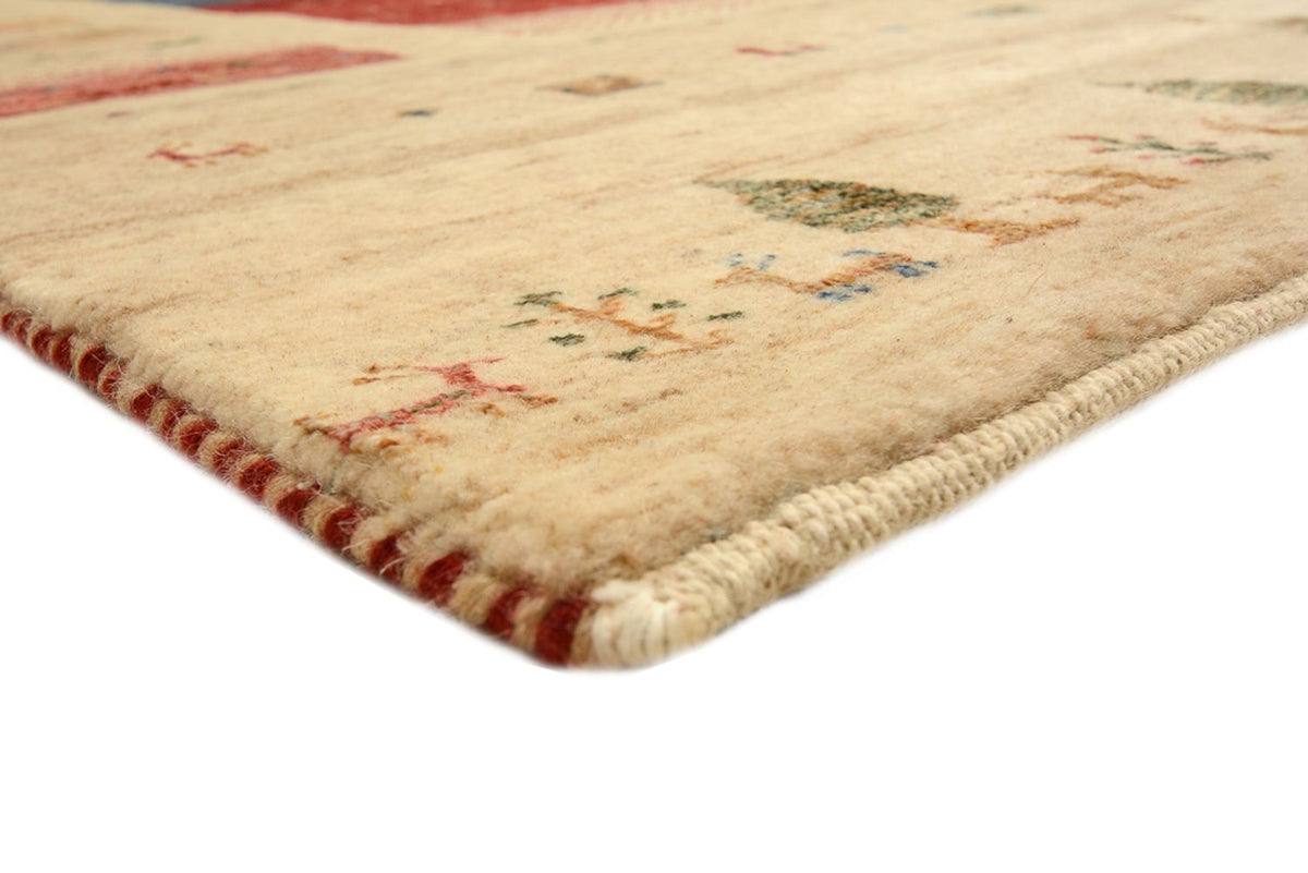 Tapis Gabbeh - Loribaft Indus carré  - 253 x 246 cm - multicolore