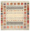 Tapis Gabbeh - Loribaft Indus carré  - 254 x 251 cm - beige clair