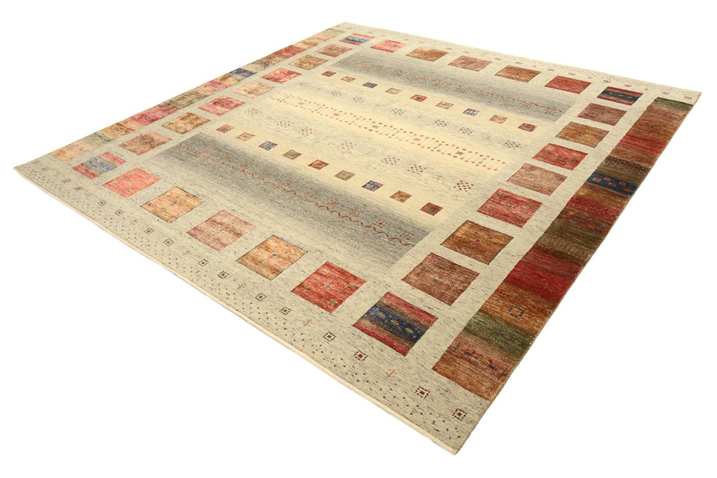 Tapis Loribaft indien Tapis 254x251cm - Tapis en laine