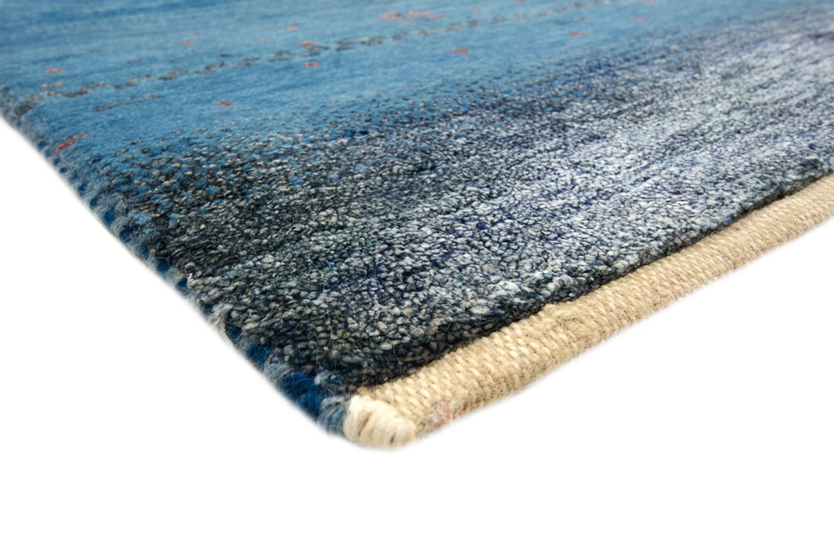 Tapis Gabbeh - Loribaft Indus - 201 x 152 cm - bleu de mer