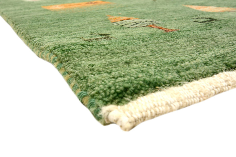 Tapis Gabbeh - Loribaft Indus - 246 x 206 cm - vert