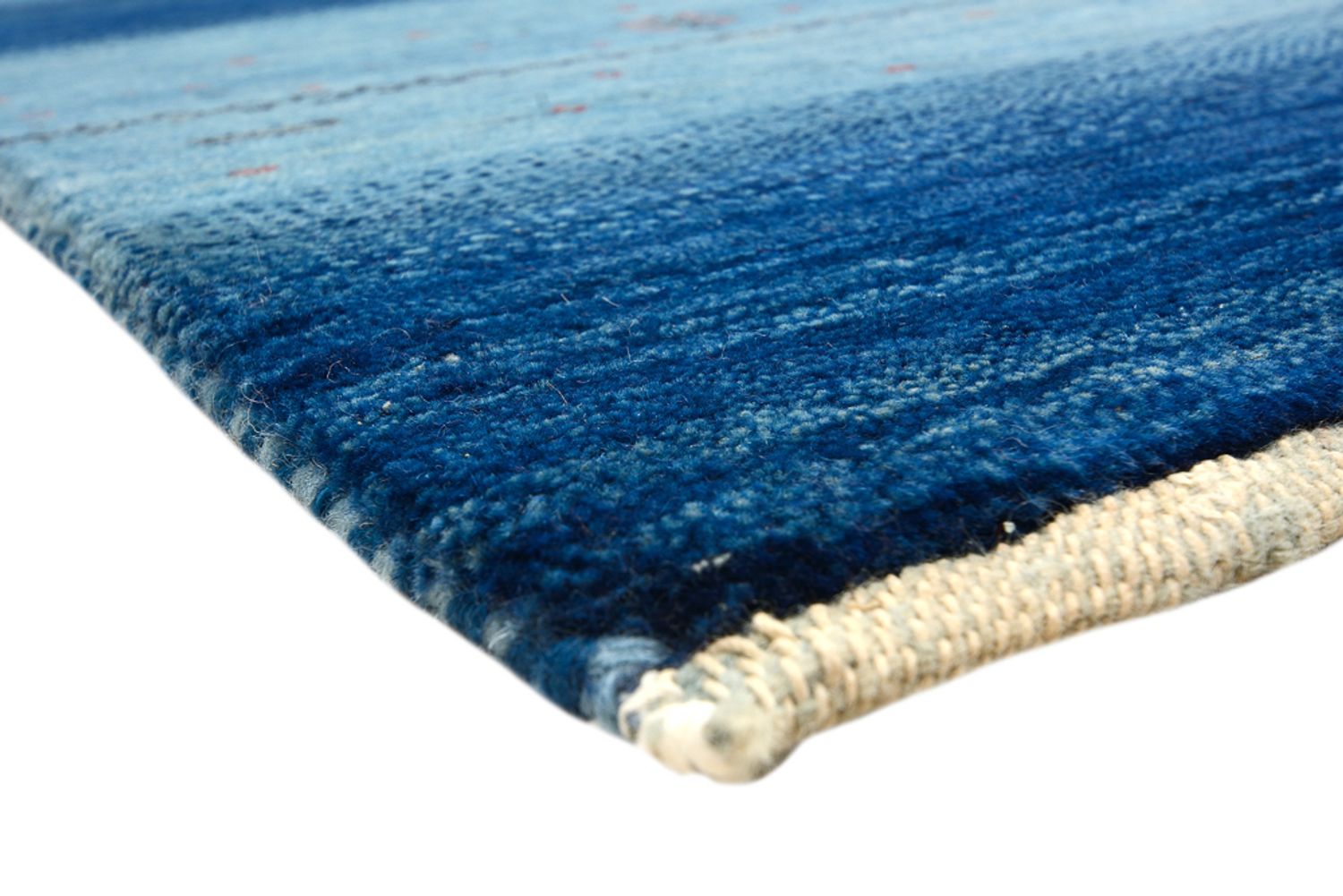 Tapis Gabbeh - Loribaft Indus - 294 x 205 cm - bleu de mer