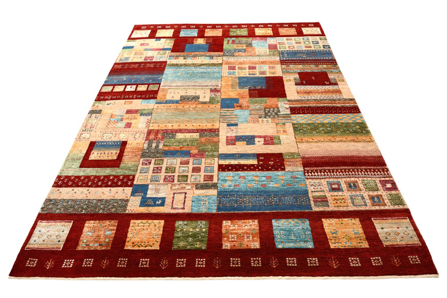 Tapis Gabbeh - Loribaft Indus - 240 x 178 cm - multicolore