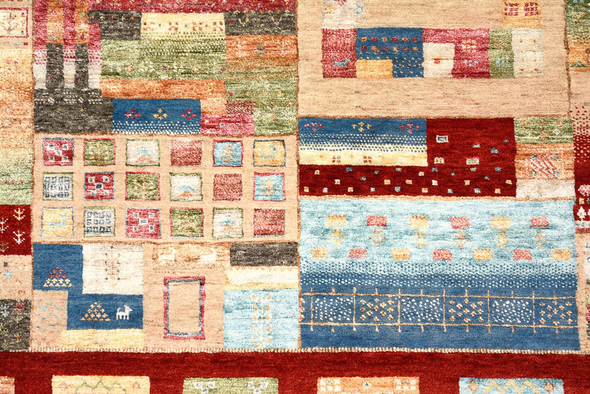 Tapis Gabbeh - Loribaft Indus - 240 x 178 cm - multicolore