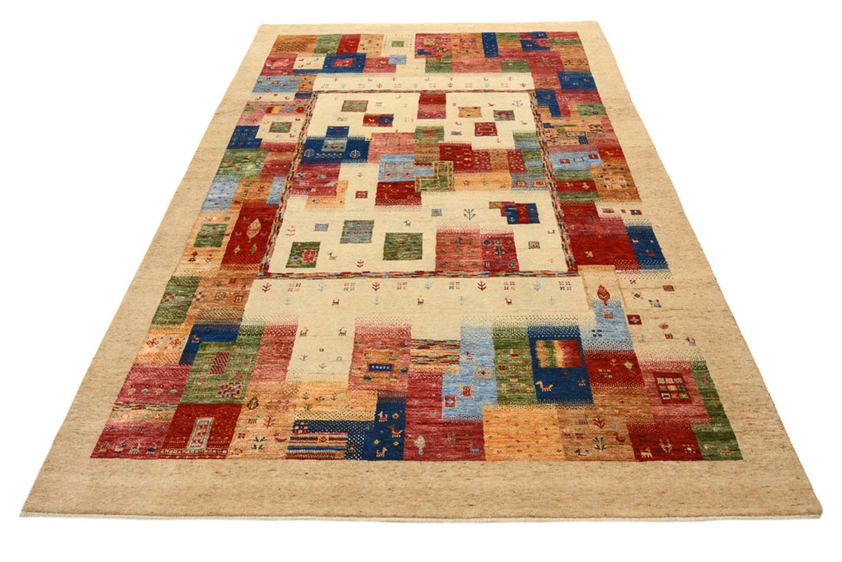 Tapis Gabbeh - Loribaft Indus - 244 x 177 cm - multicolore