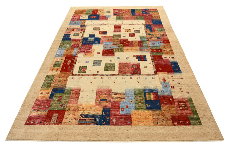 Tapis Gabbeh - Loribaft Indus - 244 x 177 cm - multicolore
