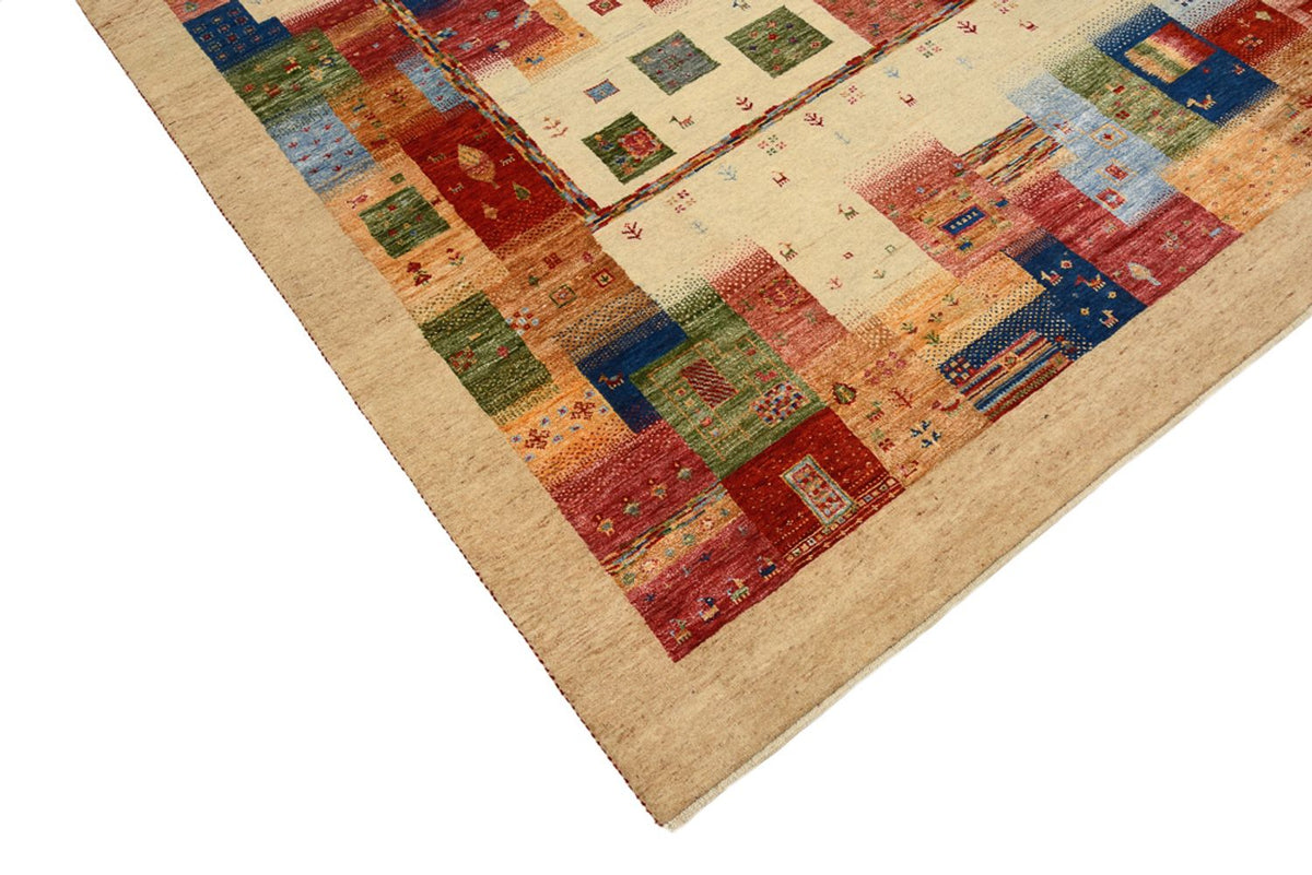 Tapis Gabbeh - Loribaft Indus - 244 x 177 cm - multicolore