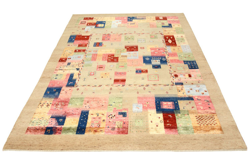 Tapis Gabbeh - Loribaft Indus - 244 x 177 cm - multicolore