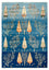 Tapis Gabbeh - Loribaft Indus - 247 x 173 cm - bleu de mer