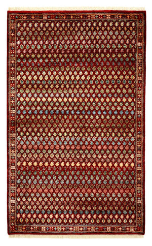 Tapis design - 155 x 97 cm - rouge bordeaux